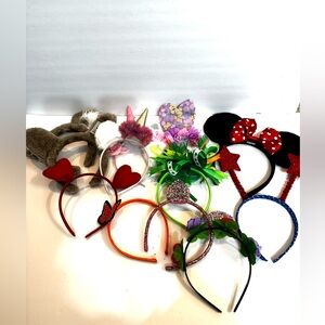 12 Toddler/Little Girls Dress-Up Pretend Play Headbands Holiday Hair Decorations